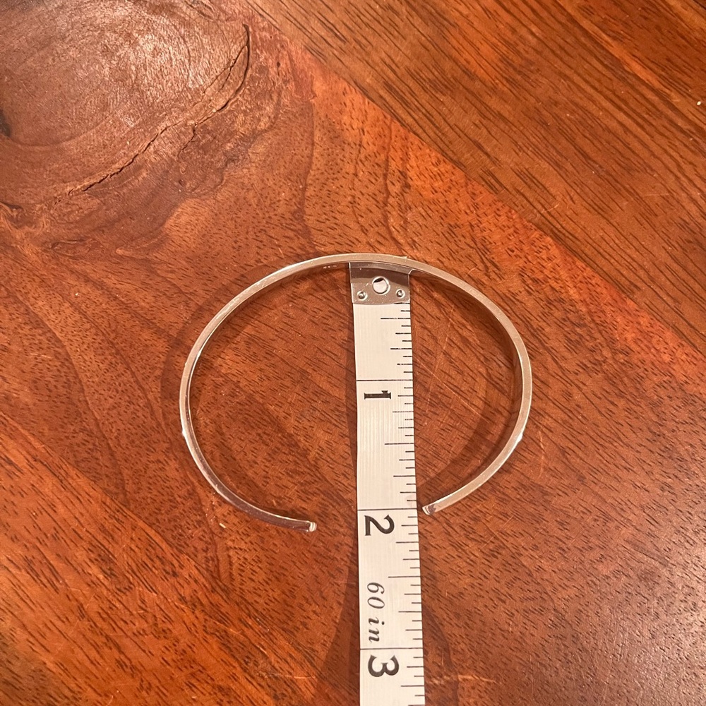 Gorgeous Diamond White Gold LOVE Bracelet Cuff - Picture 5 of 9
